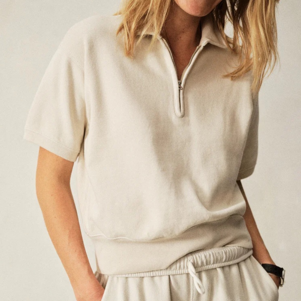 Buck Mason Short Sleeve French Terry Zip Polo